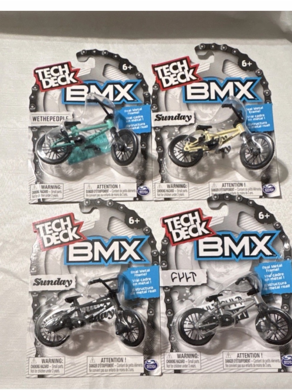 Tech Deck BMX Toy Bikes - Assorted Colors